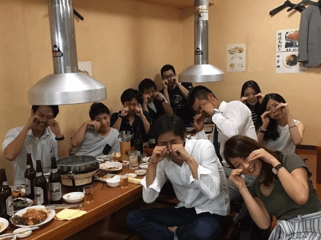 いつも会社で、泣いている濱田のモノマネをされてます